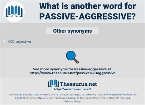 another word for passive aggressive.